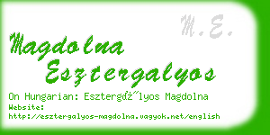 magdolna esztergalyos business card